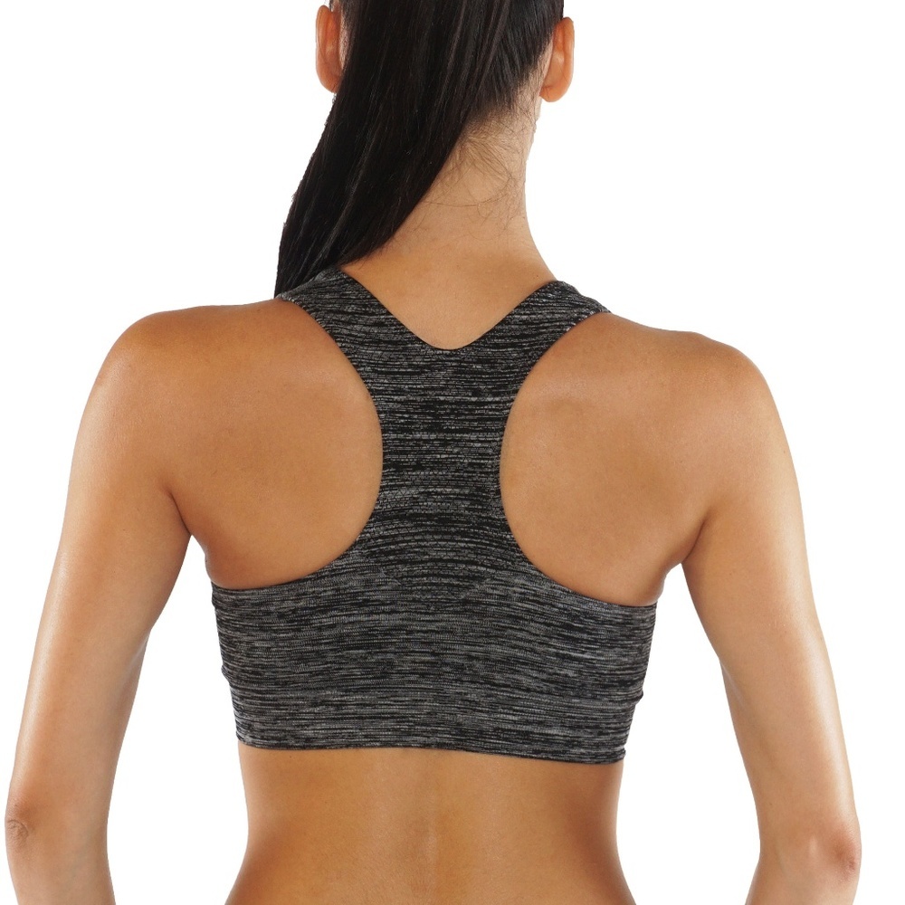 Sports Bra All Gray Removable pads - Picture 2 of 3